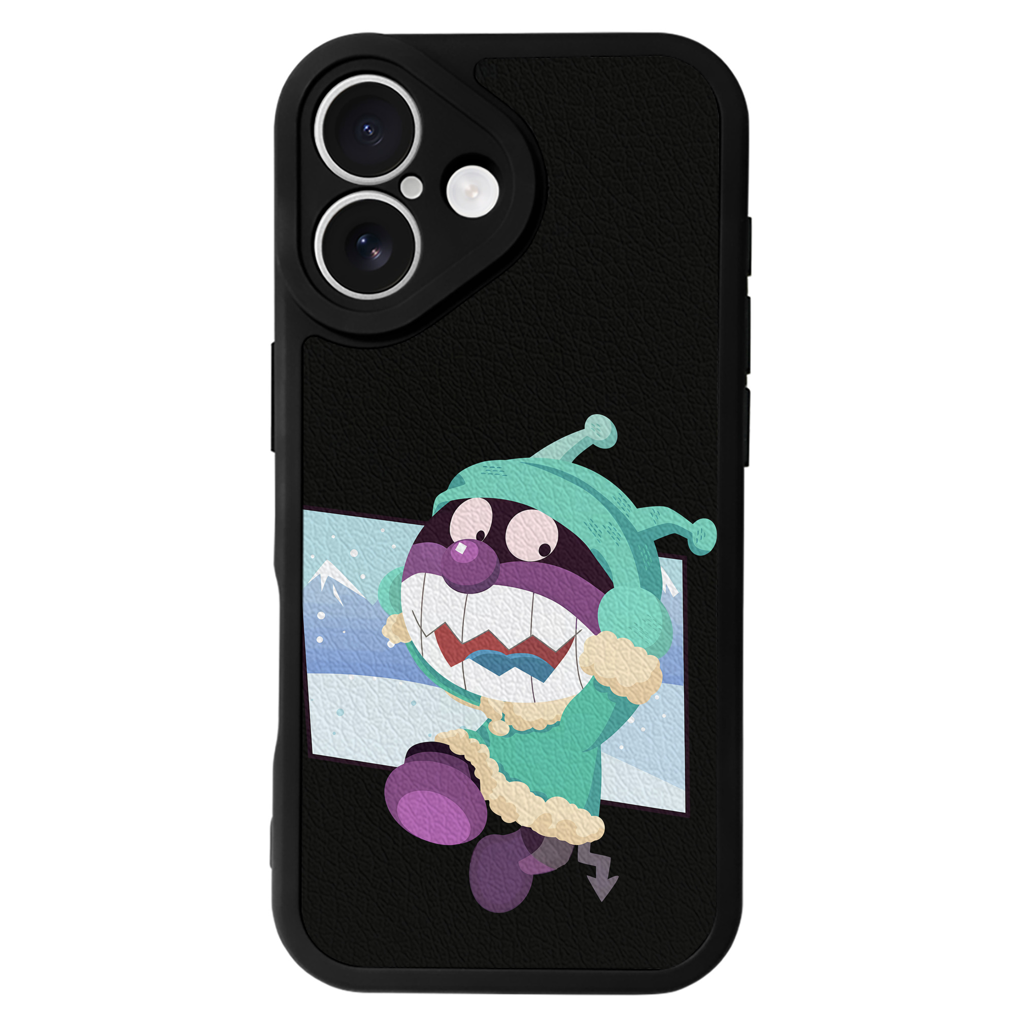 （画像用） アンパンマン Anpanman 【iPhone 16シリーズ対応】シリコンスマホケース（レザー調） 材質：シリコン